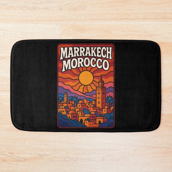Item preview, Marrakech Morocco Trippy Art Travel designed and sold by TomFrontierArt.