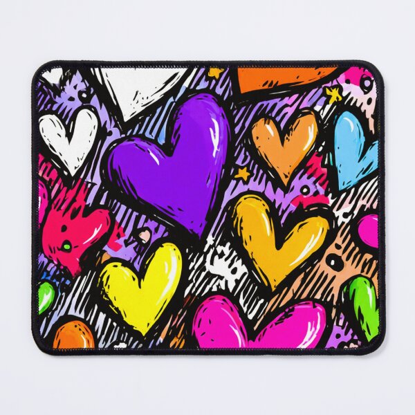 Item preview, Colorful Comic Hearts Pop Art designed and sold by djovan.