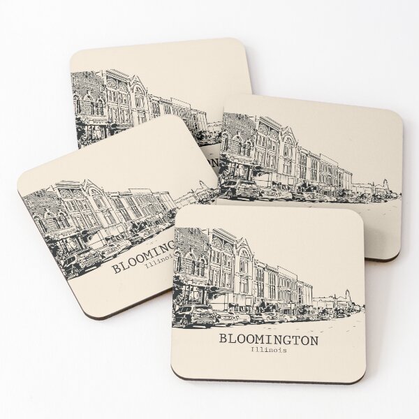 Item preview, Bloomington - Illinois designed and sold by Lakeric Cityscapes.