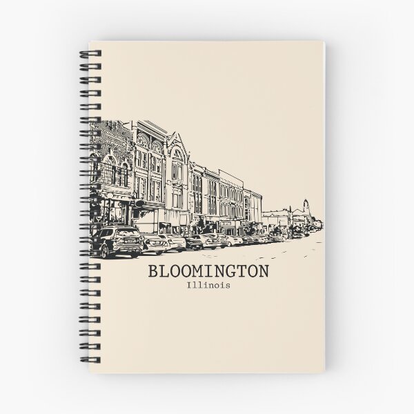 Artikelvorschau, Bloomington - Illinois entworfen und verkauft von Lakeric Cityscapes.
