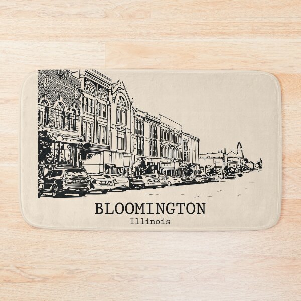 Item preview, Bloomington - Illinois designed and sold by Lakeric Cityscapes.