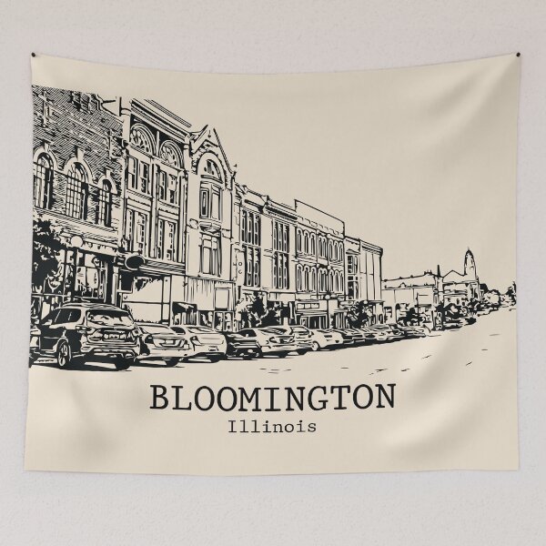 Item preview, Bloomington - Illinois designed and sold by Lakeric Cityscapes.