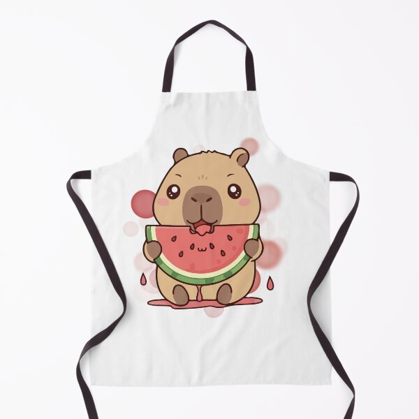 Item preview, Capybara Eating Watermelon – Cute Illustration designed and sold by iamKRUK.