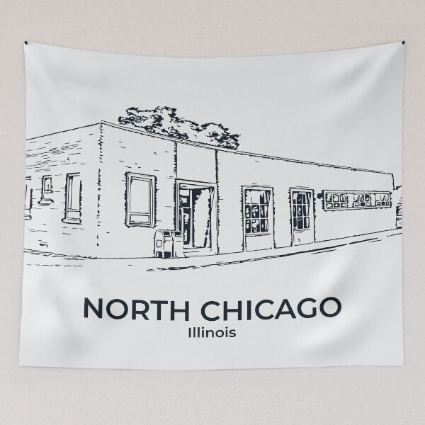 Item preview, North Chicago - Illinois designed and sold by Lakeric Cityscapes.