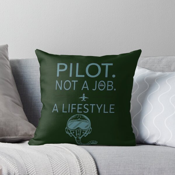 Item preview, Pilot. Not a Job, a Lifestyle - Fighter Jet Mask Design. designed and sold by LunaPrintCo.