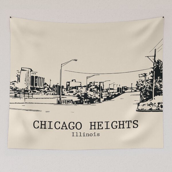 Item preview, Chicago Heights - Illinois designed and sold by Lakeric Cityscapes.