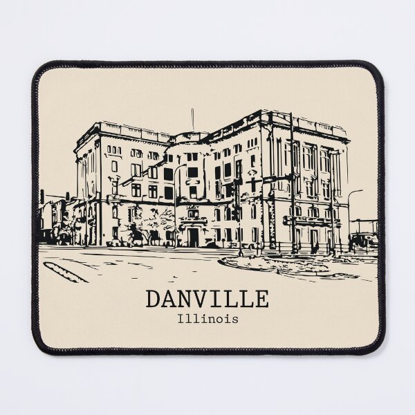 Item preview, Danville - Illinois designed and sold by Lakeric Cityscapes.