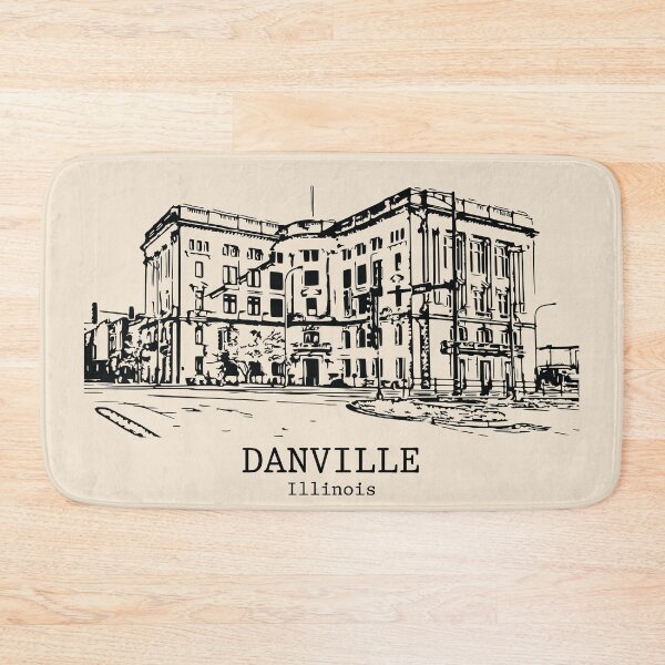 Item preview, Danville - Illinois designed and sold by Lakeric Cityscapes.