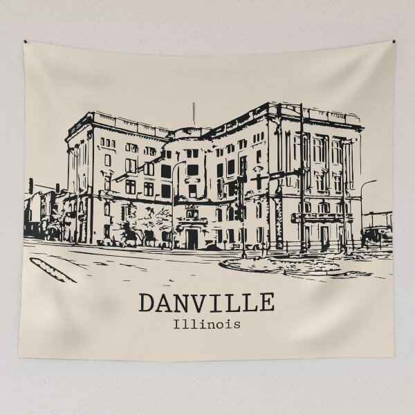 Item preview, Danville - Illinois designed and sold by Lakeric Cityscapes.