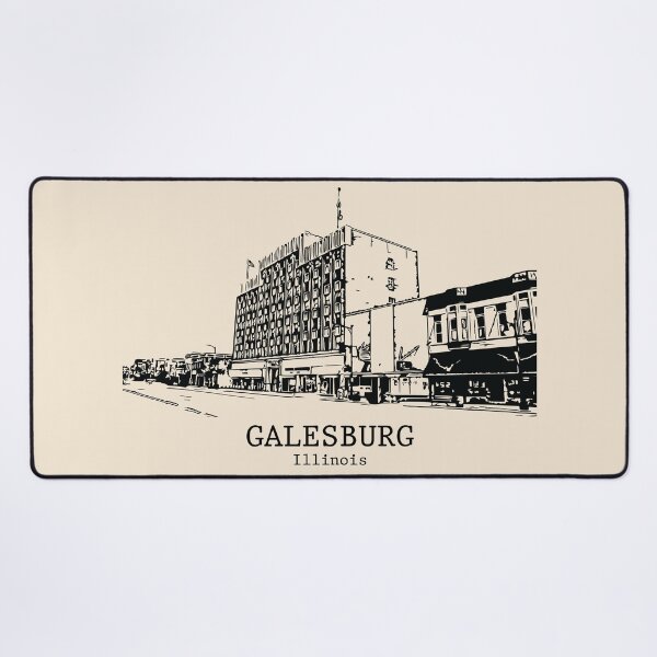 Item preview, Galesburg - Illinois designed and sold by Lakeric Cityscapes.