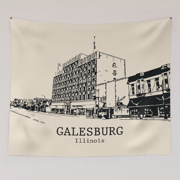 Item preview, Galesburg - Illinois designed and sold by Lakeric Cityscapes.