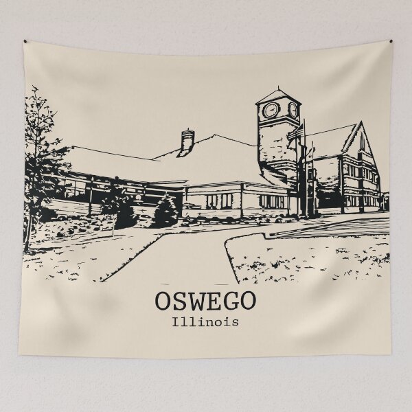 Item preview, Oswego - Illinois designed and sold by Lakeric Cityscapes.