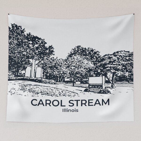 Item preview, Carol Stream - Illinois designed and sold by Lakeric Cityscapes.