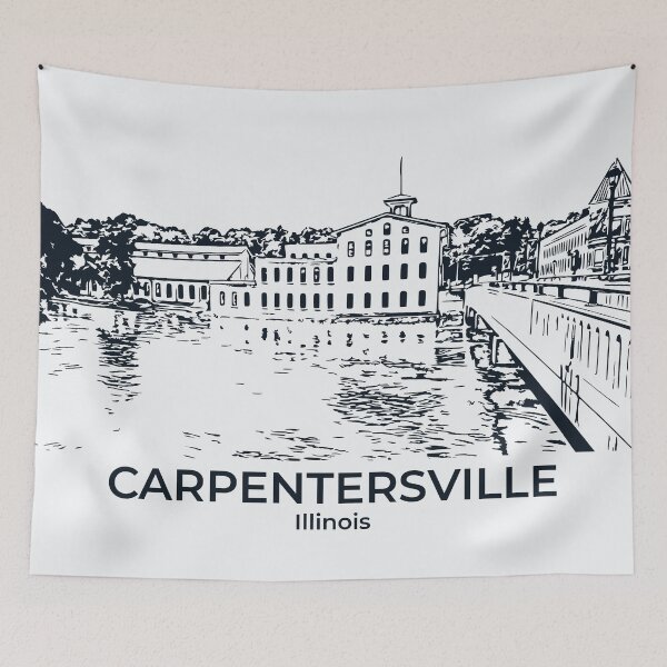 Item preview, Carpentersville - Illinois designed and sold by Lakeric Cityscapes.