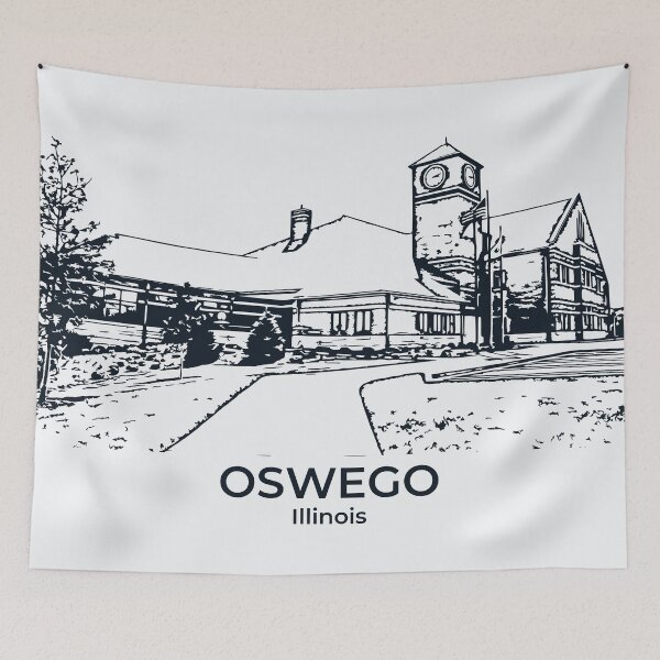 Item preview, Oswego - Illinois designed and sold by Lakeric Cityscapes.