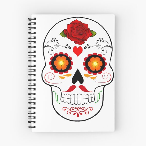 Item preview, Sugar Skull with Rose designed and sold by JDOK.