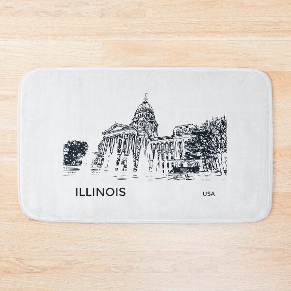 Item preview, Illinois State USA designed and sold by Lakeric Cityscapes.