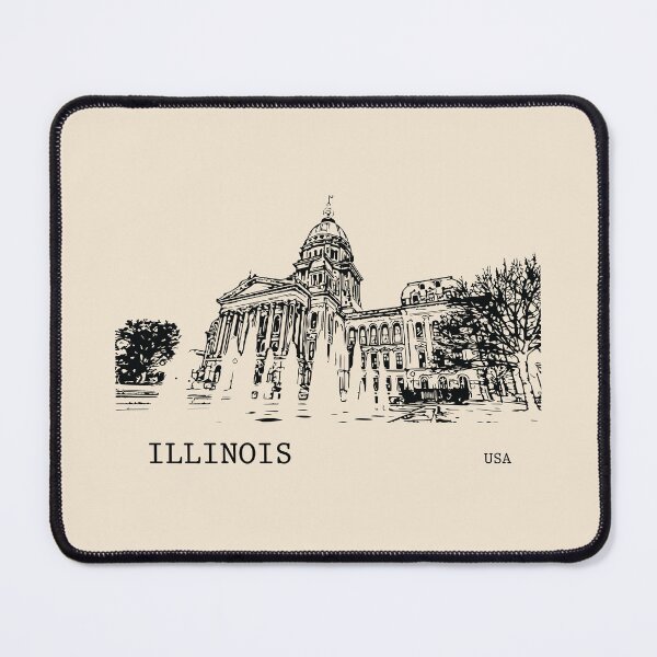 Item preview, Illinois State USA designed and sold by Lakeric Cityscapes.