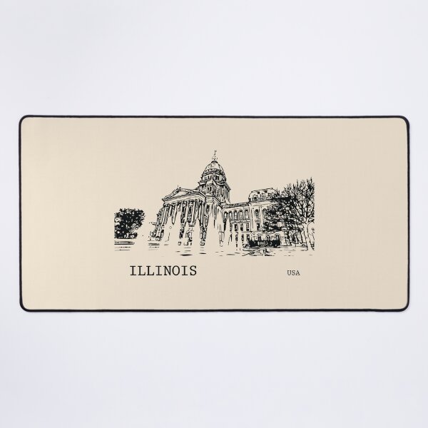 Item preview, Illinois State USA designed and sold by Lakeric Cityscapes.