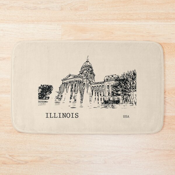 Item preview, Illinois State USA designed and sold by Lakeric Cityscapes.
