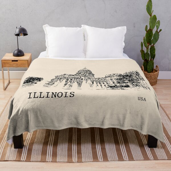Artikelvorschau, Staat Illinois USA entworfen und verkauft von Lakeric Cityscapes.