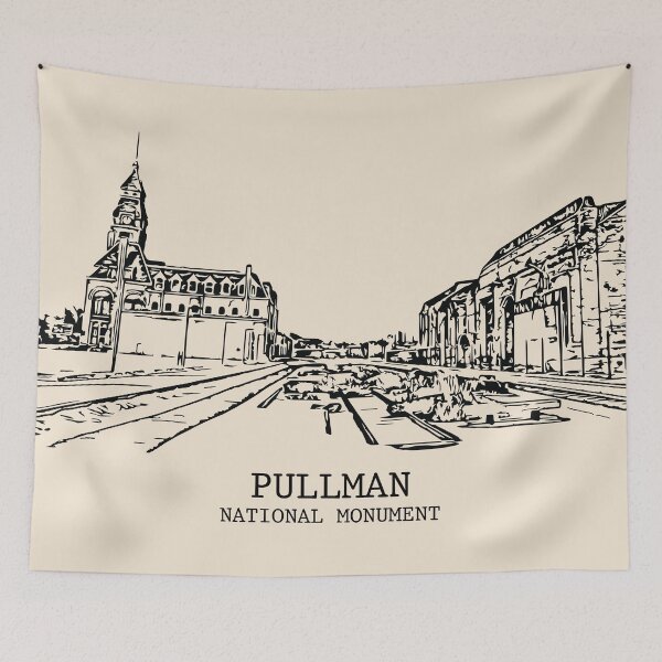 Item preview, Pullman National Monument designed and sold by Lakeric Cityscapes.