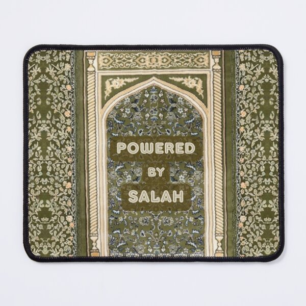 Item preview, Powered by Salah: Floral Mihrab Islamic Prayer Rug Art (Forest Green V.1) designed and sold by D-Islamic.