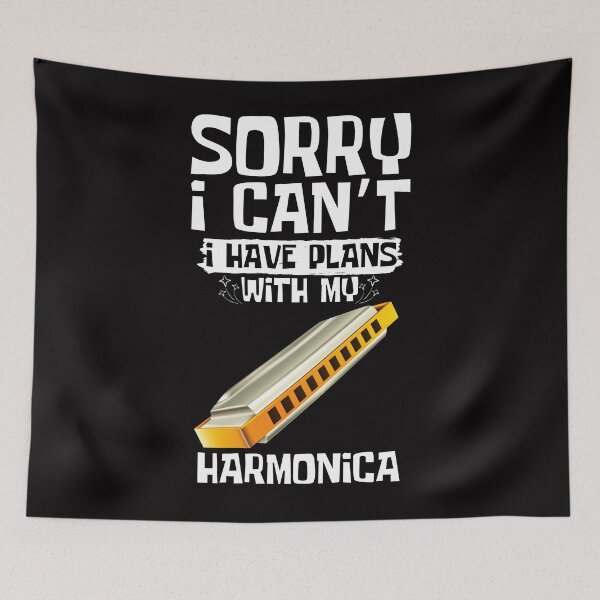 Item preview, Sorry I Can't I Have Plans With My Harmonica designed and sold by WeirdlyRare.
