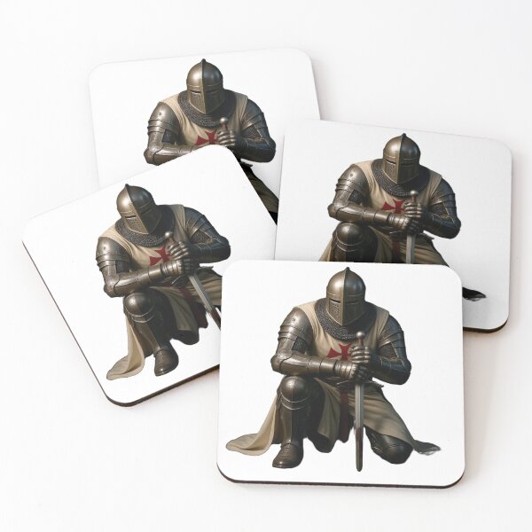 Item preview, Kneeling Crusader Knight with Sword designed and sold by VladisWorld.