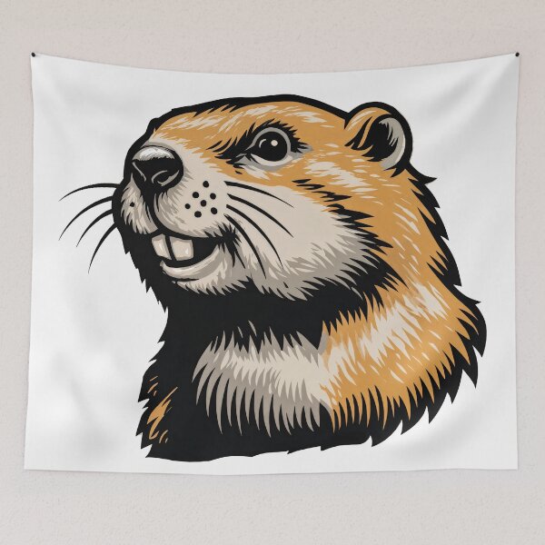 Item preview, Beaver Bold – Woodland Whimsy in Graphic Style designed and sold by ForeverPrintsOK.