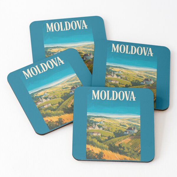 Item preview, Moldova Landscape Illustration Travel Art Vintage designed and sold by KrisSidDesigns.