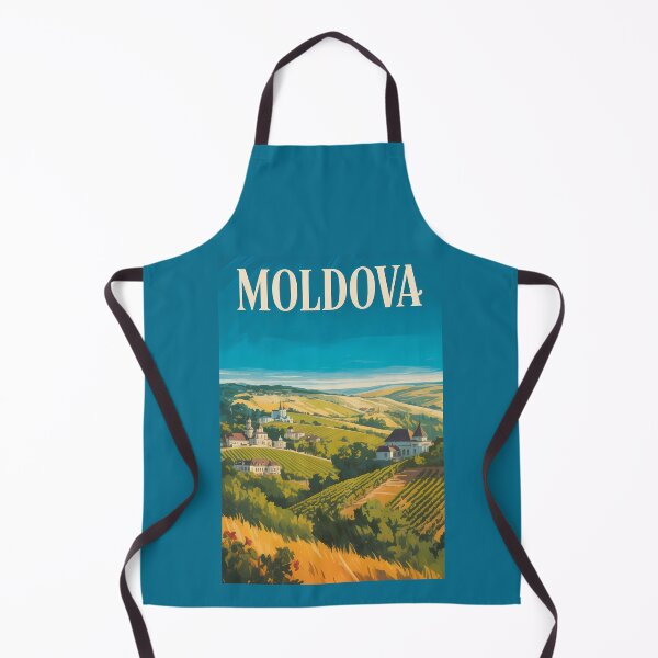 Item preview, Moldova Landscape Illustration Travel Art Vintage designed and sold by KrisSidDesigns.