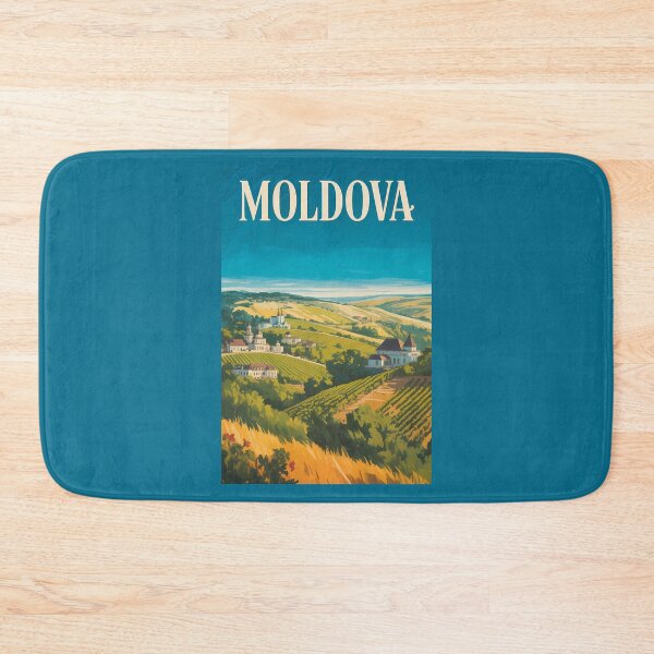 Item preview, Moldova Landscape Illustration Travel Art Vintage designed and sold by KrisSidDesigns.