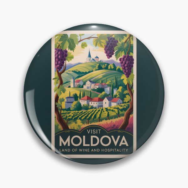 Item preview, Moldova Winery Illustration Travel Art Vintage designed and sold by KrisSidDesigns.