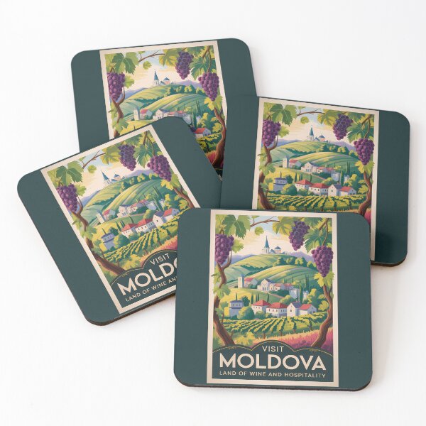 Item preview, Moldova Winery Illustration Travel Art Vintage designed and sold by KrisSidDesigns.