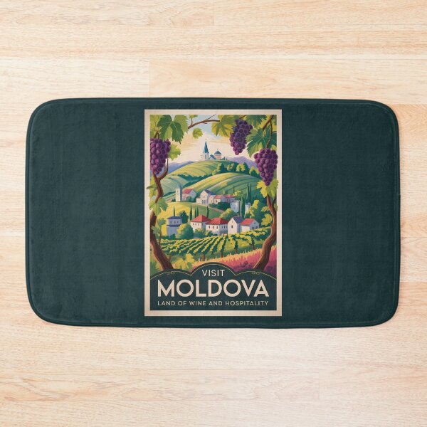 Item preview, Moldova Winery Illustration Travel Art Vintage designed and sold by KrisSidDesigns.