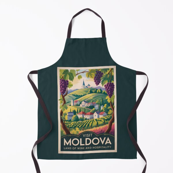 Item preview, Moldova Winery Illustration Travel Art Vintage designed and sold by KrisSidDesigns.