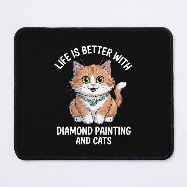 Item preview, Womens Life Is Better With Diamond Painting And Cats Crystal designed and sold by DigitaldeligArt.