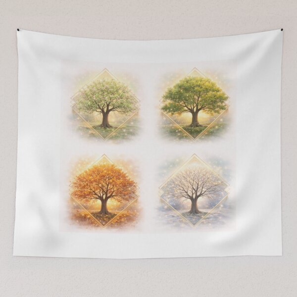 Item preview, Four Seasons Guardian Tree  designed and sold by GeoWild Designs.