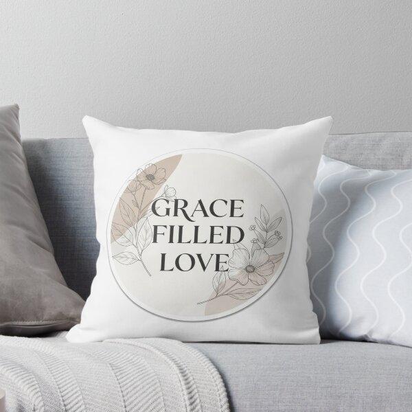 Item preview, Grace Filled Love – Minimalist Round Floral Christian Design designed and sold by Illustrated Faith.