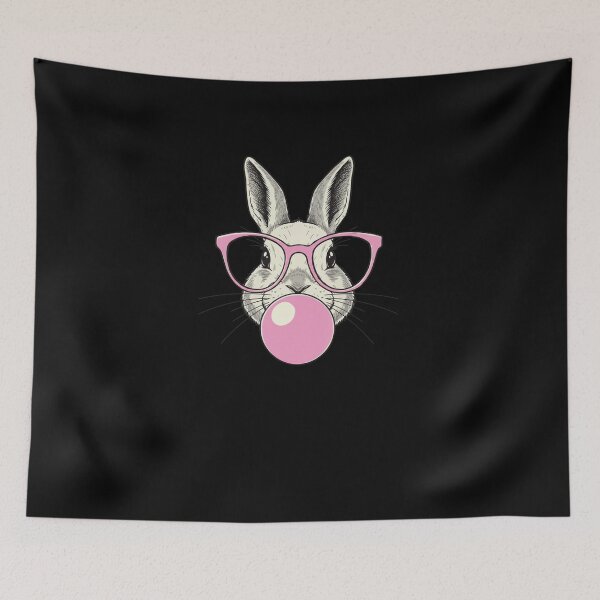 Item preview, Smarty Bunny Bubblegum Pop Easter Animal Lover designed and sold by salmzouriart.