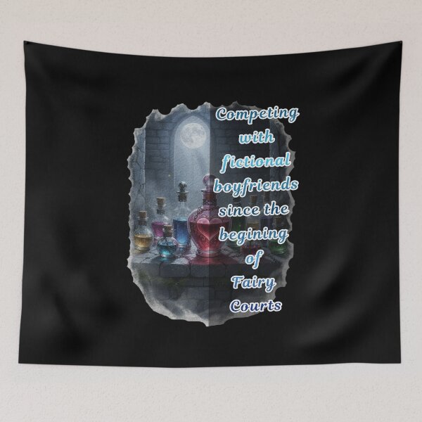 Item preview, Champion of Dark Romance Fun, Competing Fictional Boyfriends Fairy Courts Potion Witch, Fantasy Art designed and sold by DarkRomanceMom.