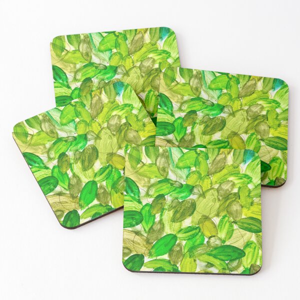 Item preview, Harmonizing Greens Leaf Dance designed and sold by JulieCrisanArt.