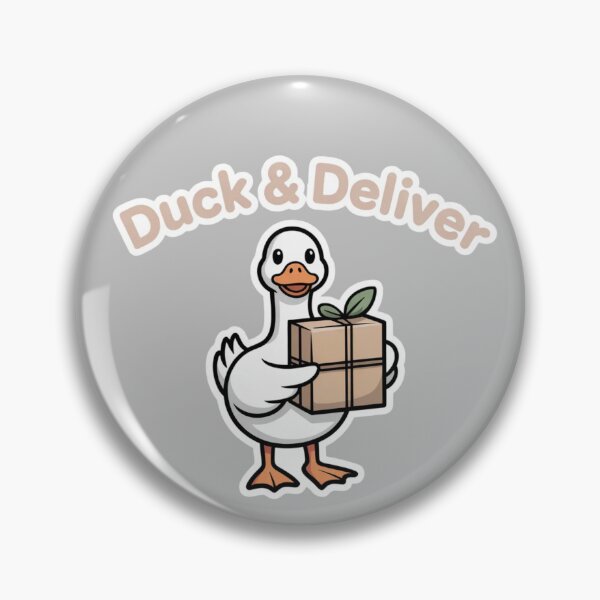 Item preview, Cute Duck Delivery - "Duck & Deliver" Animal Humor Art designed and sold by Designorado.