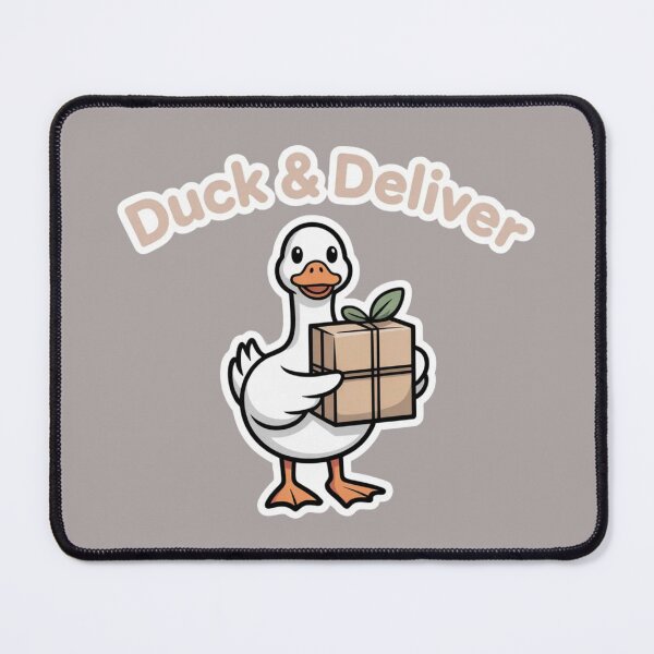 Item preview, Cute Duck Delivery - "Duck & Deliver" Animal Humor Art designed and sold by Designorado.