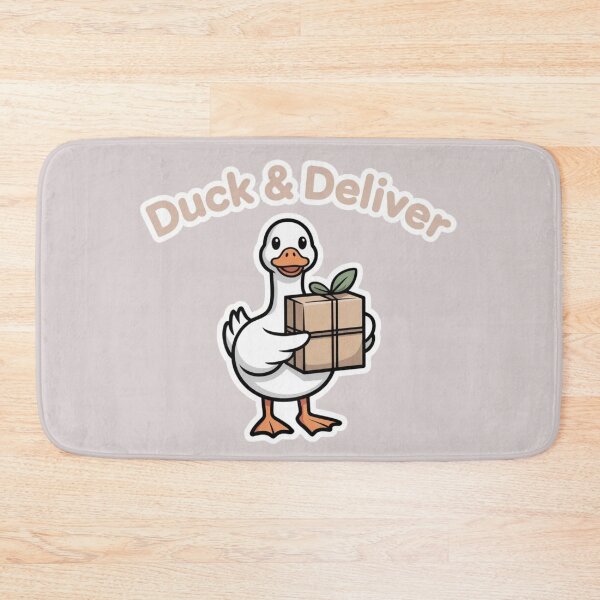 Item preview, Cute Duck Delivery - "Duck & Deliver" Animal Humor Art designed and sold by Designorado.