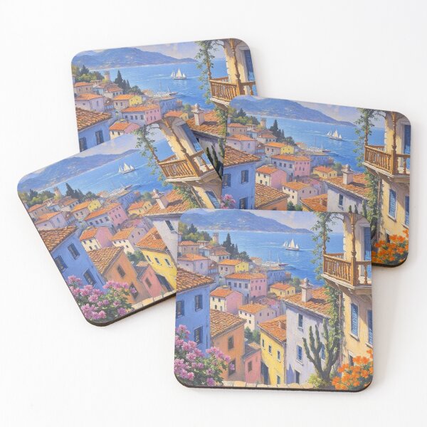 Item preview, Seaside town in the Mediterranean designed and sold by sid1802.