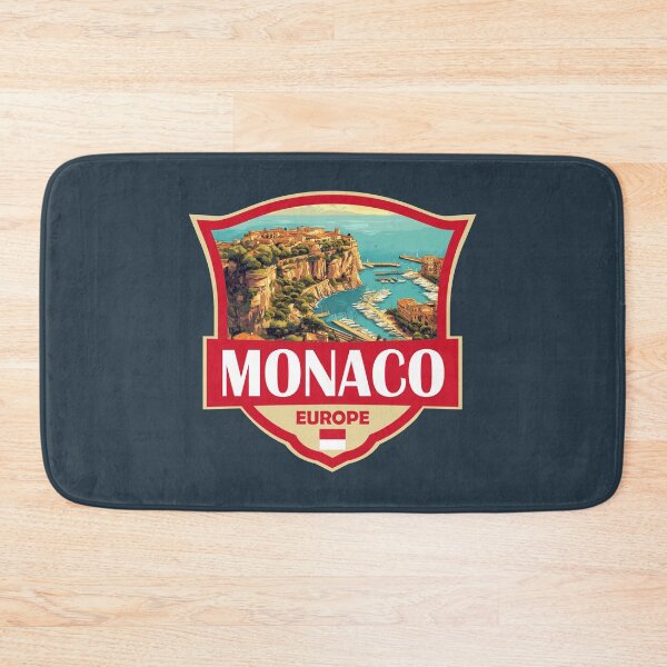 Item preview, Monaco Illustration Retro Badge designed and sold by KrisSidDesigns.