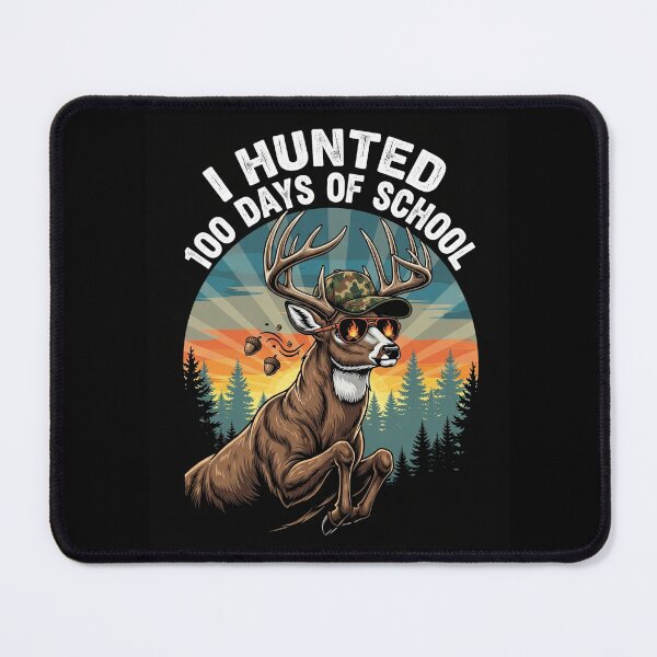 Item preview, Leaping 8-Point Buck 100 Days School Hunter Profile designed and sold by JaaCreativeShop.