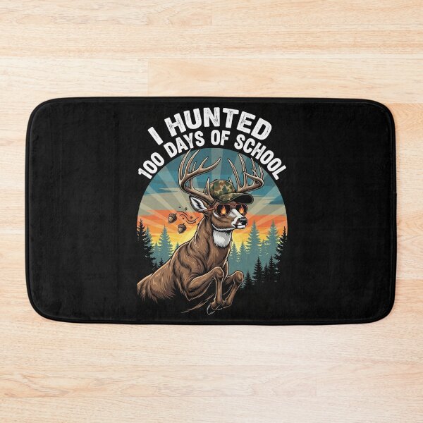 Item preview, Leaping 8-Point Buck 100 Days School Hunter Profile designed and sold by JaaCreativeShop.